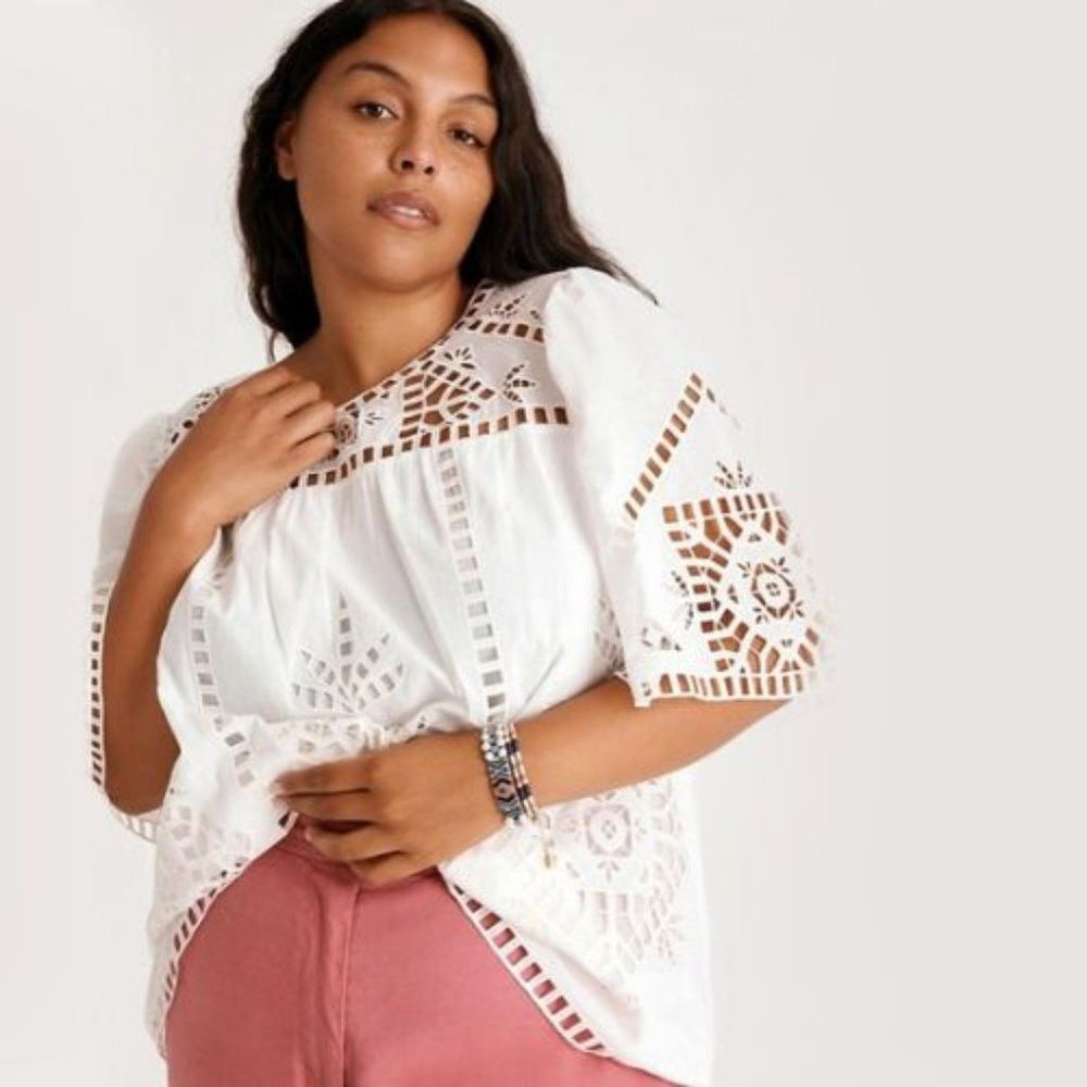 NWT Anthropologie Daniel Rainn Livia Eyelet Blouse | S